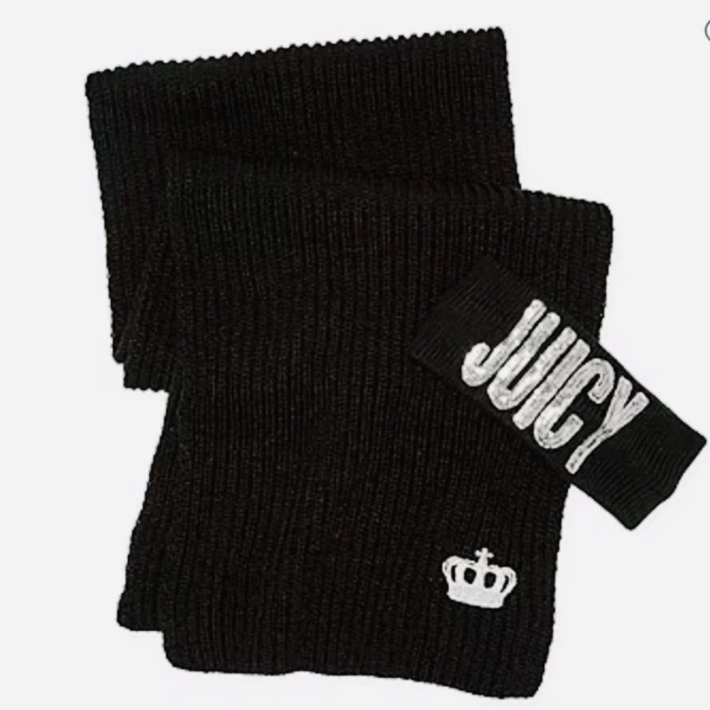 Juicy Couture Gift Set  Black with Silver Sequin Embellishments and Headband